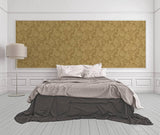 93588-3 Gold Barocco Floral Wallpaper - wallcoveringsmart