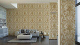 96216-5 Cream Gold Wallpaper - wallcoveringsmart