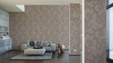 96231-1 Beige Taupe Silver Wallpaper - wallcoveringsmart