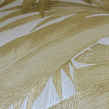 96240-4 Gold Off-white Versace Palm Banana Leaf Wallpaper