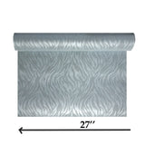215012 Animal Tiger pattern Wallpaper Glassbeads textured teal blue silver Metallic 3D