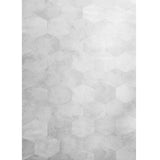 Z80002 Contemporary Geometric Hexagon white wallpaper faux cow hide skin textured rolls