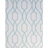 WM8771201 Contemporary Geometric lines modern geo wallpaper roll off white teal trellis 3D