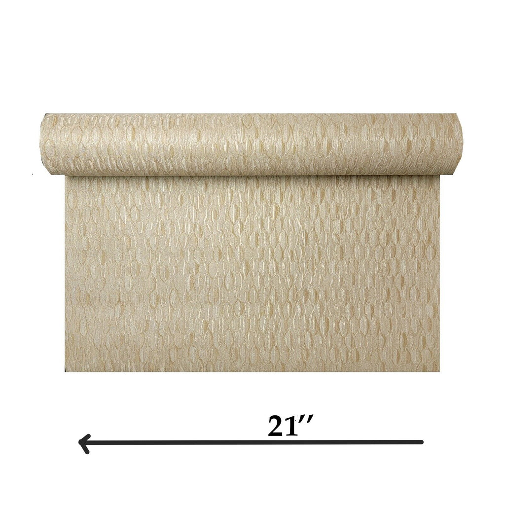 M50028 Contemporary Gold metallic fish scale tile pattern textured mod ...