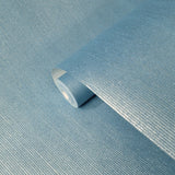 700067 Contemporary plain Wallpaper blue silver Metallic stria lines Modern