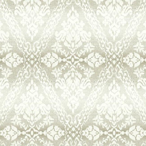 DM4932 York Tudor Diamond Damask Linen Wallpaper