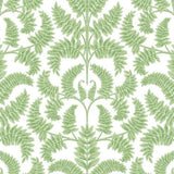 DM4961 York Royal Fern Damask Green Wallpaper