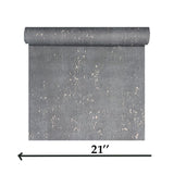 WM38195101 Dark matt gray silver Faux industrial distressed paint faux concrete wallpaper