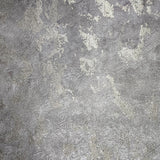 Z47030 Embossed dark metal gray gold metallic faux concrete plaster textured Wallpaper