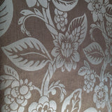 700040 Floral Wallpaper Retro Victorian non-woven brown silver metallic