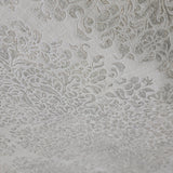 M5654 Floral Wallpaper gray off white cream diamond damask faux fabric textured