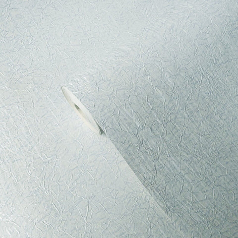 M5209 Gloss Light blue off white faux fabric textured Contemporary plain Wallpaper
