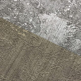 ‎75910 Gold Silver Metallic Stripes Textured plaster effect Wallpaper