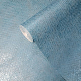 M50009 Grayish blue metallic geometric square triangle tiles line textured Wallpaper 3D