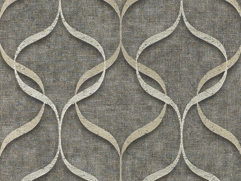 H001 Home Geometric gray Relief Wallpaper
