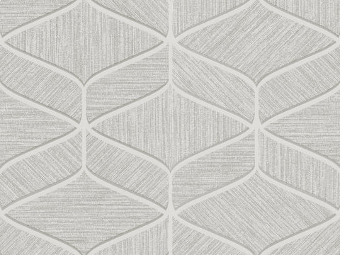 H043 Home Geometric Off White Modern Textured Wallpaper