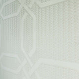 Z21103 Hexagon trellis lines off white Textured geometric wallpaper