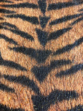 255061 Tiger Fur Striped Orange Brown Glitter Wallpaper