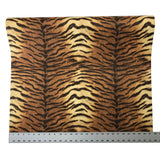255061 Tiger Fur Striped Orange Brown Glitter Wallpaper