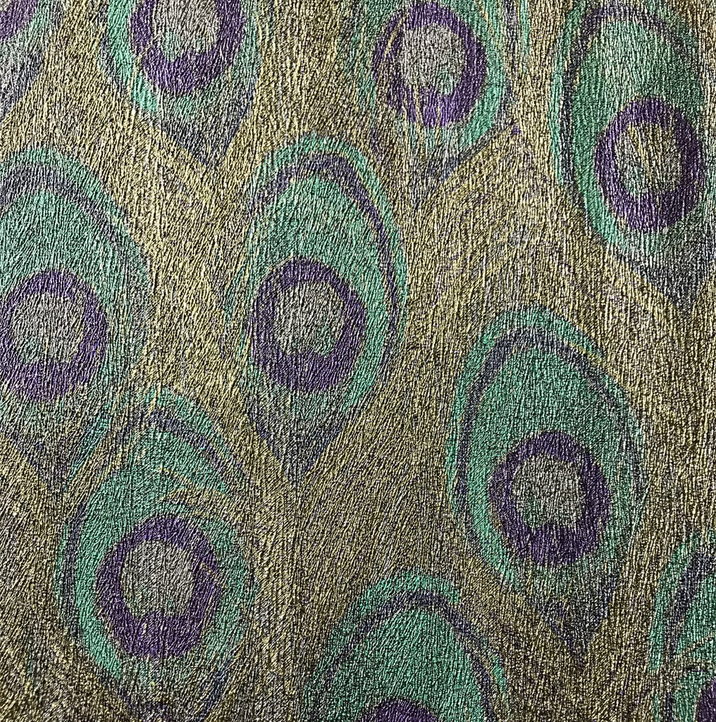 255020 Peacock Gold Glitter Wallpaper – wallcoveringsmart