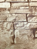 C895-05 Stone Brick Concrete Orange Brown Wallpaper