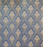 8102-03 paper Wallpaper Vintage damask navy blue beige textured