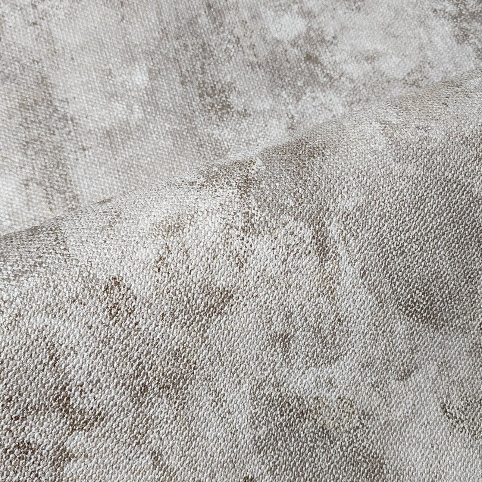 Z3460 Industrial White brown worn out faux plaster fabric modern 