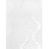 235003 Wallpaper flocking off white Flocked Victorian velvet large damask