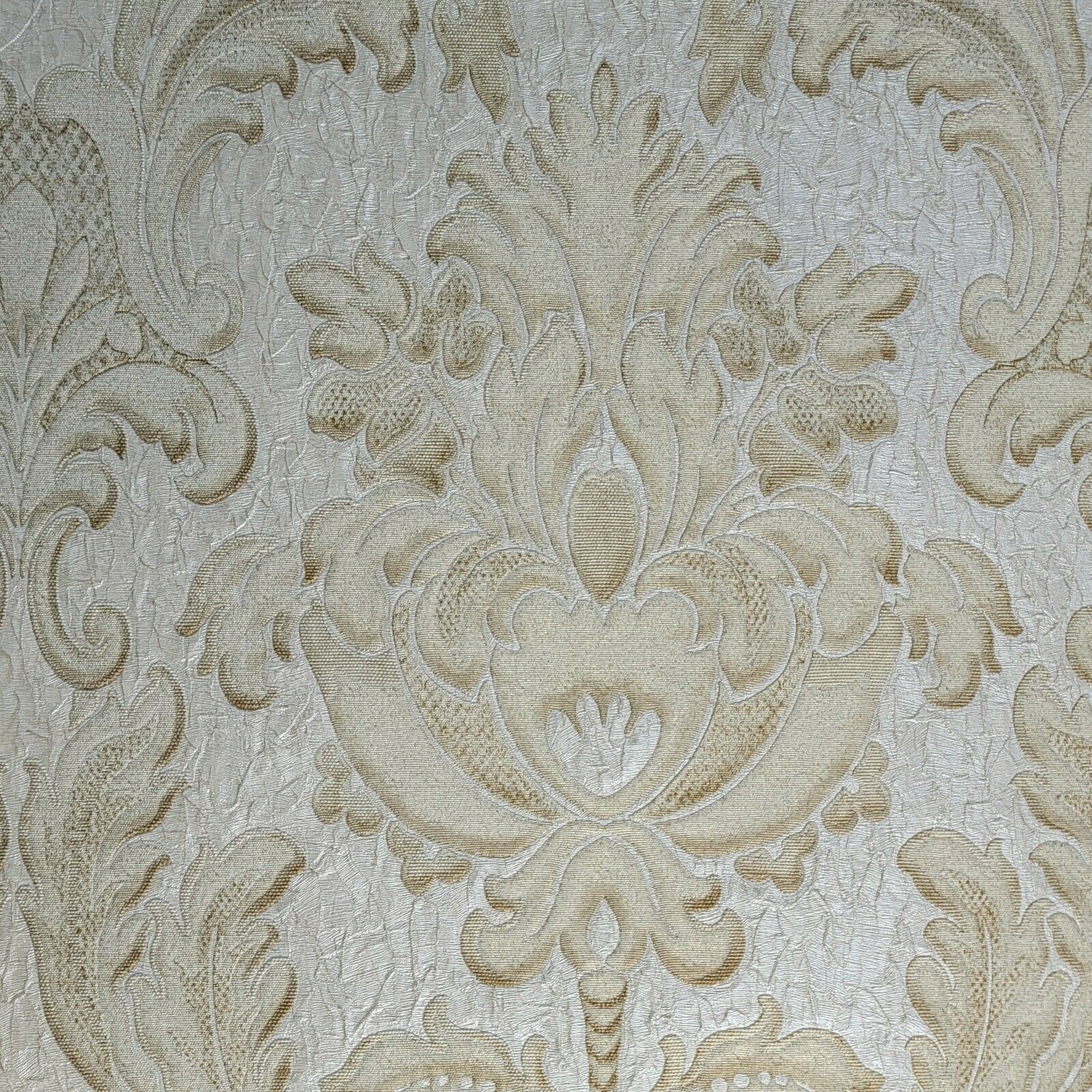 M1239 Zambaiti Ivory cream beige gold Victorian damask Wallpaper –  wallcoveringsmart