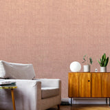 M1246 Orange peach gold plain faux grasscloth plaster Wallpaper