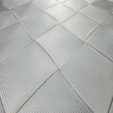 M16015 Zambaiti gray silver metallic textured diamond geometric 3D lines Wallpaper
