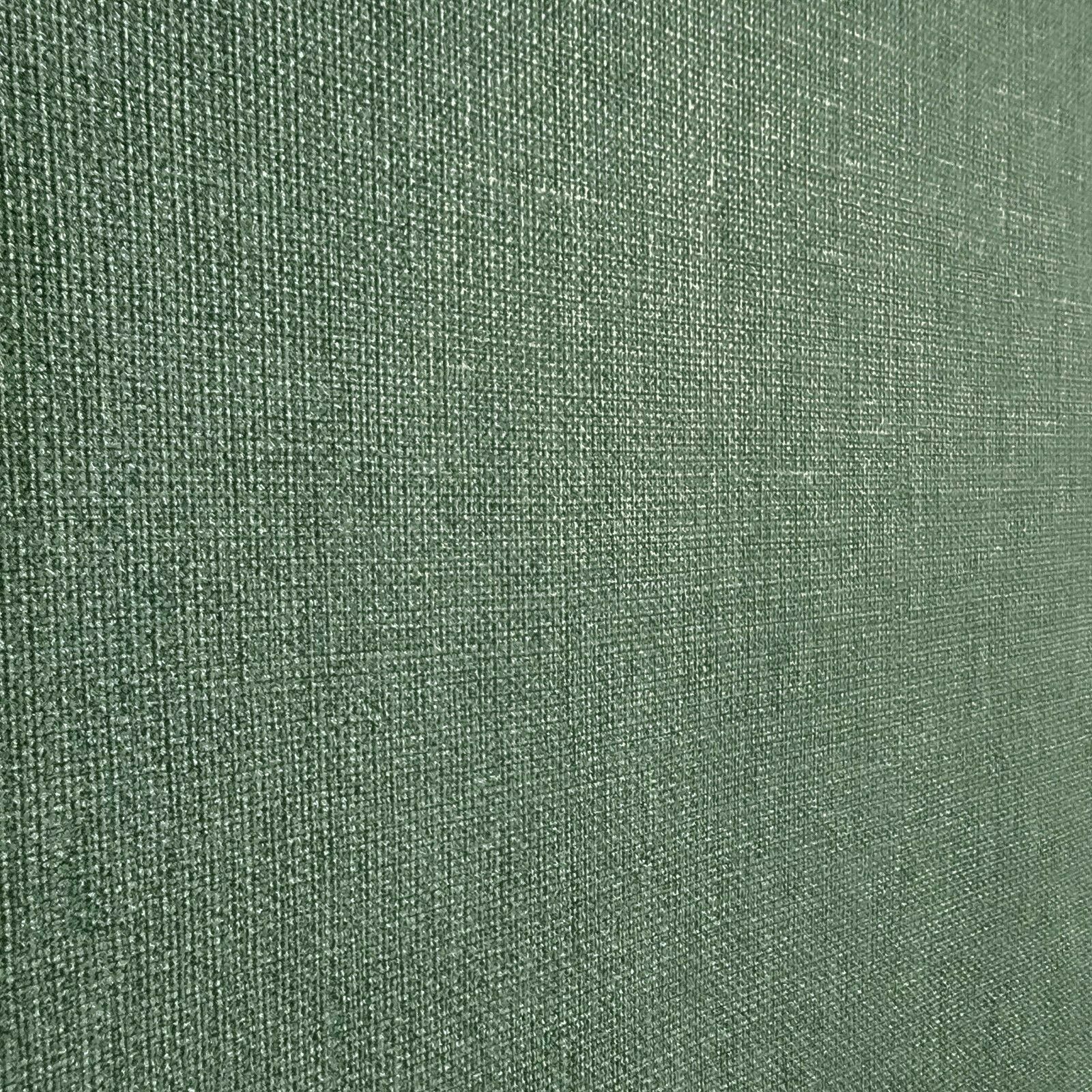 M23014 Zambaiti Rustic Green plain faux fabric textured Wallpaper