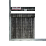 M23055 Zambaiti Industrial charcoal gray black plain stria lines textured Wallpaper