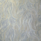 M25021 Blue Gray Gold plain Wavy faux plaster Wave Wallpaper