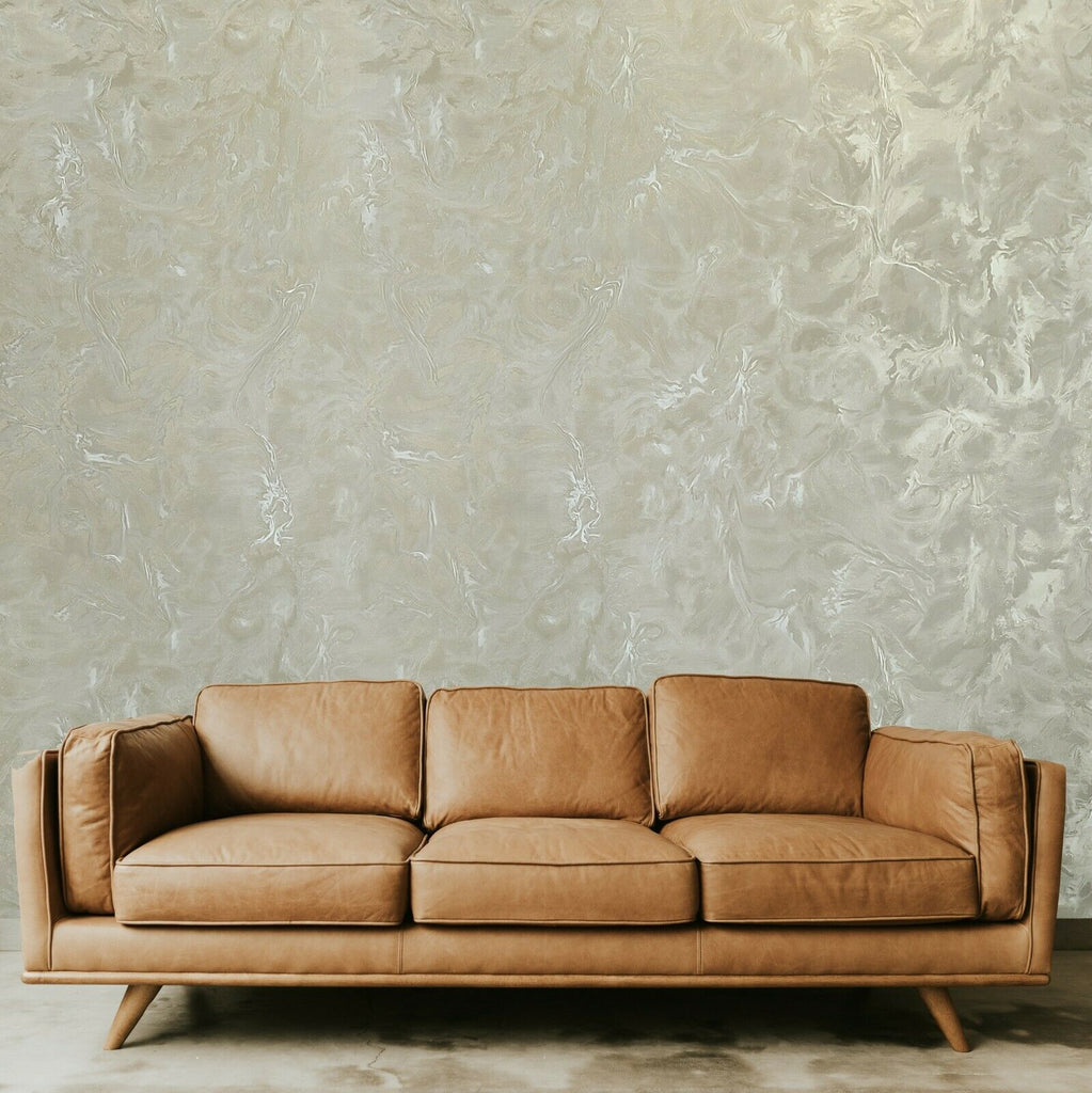M25032 Shimmer Tan gold metallic plain faux silk fabric Wallpaper ...
