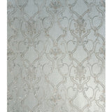 M41306 floral Victorian damask Silver Gray Bronze metallic wallpaper damask