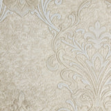 M41321 Victorian Cream champagne tan gray gold metallic wallpaper damask