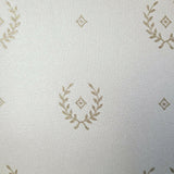 M5251 Royal cream gold faux fabric Aristocratic Baroque Wallpaper