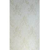 M5605 Murella Ivory off white gold metallic Victorian damask Wallpaper