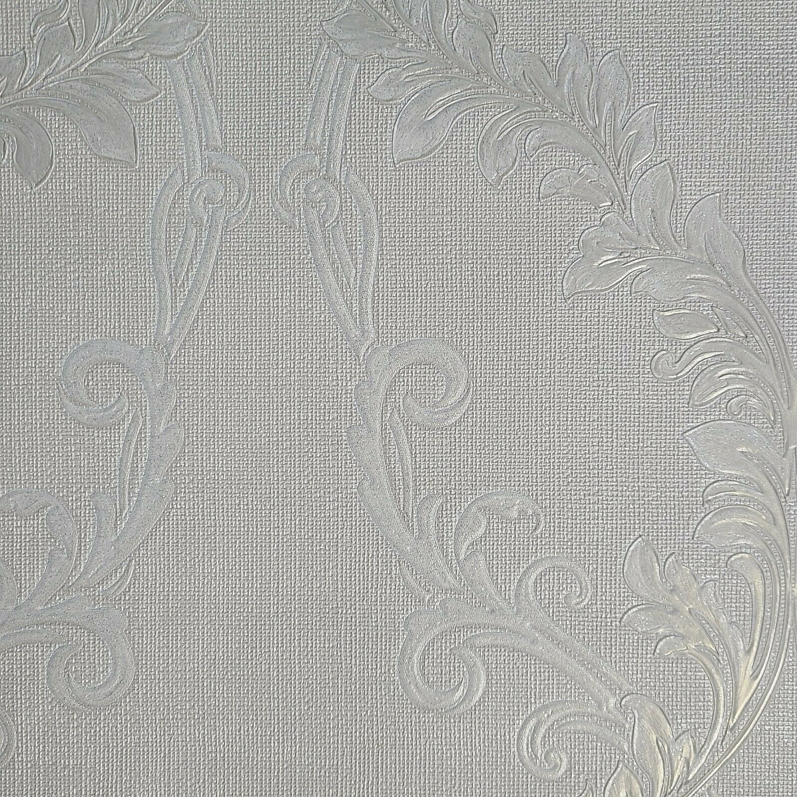 Galerie G67463 Natural FX Wallpaper Roll, White