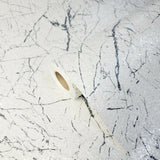 M601 White black Natural Real Terra Mica Stone Plain Marble Wallpaper