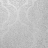 Z21132 Marrakesh Wallpaper grayish off white faux mica textured geometric trellis lines