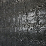 Z80025 Modern Animal Crocodile faux skin black alligator leather textured wallpaper 3D