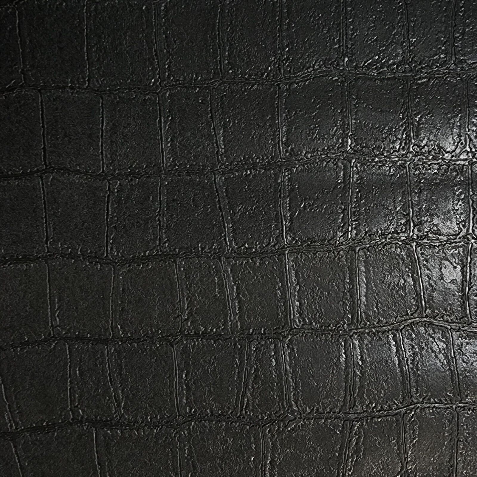 Z80025 Philipp Plein Modern Animal Crocodile faux skin black alligator –  wallcoveringsmart