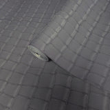 Z80027 Modern Animal Crocodile faux skin matt gray alligator leather textured wallpaper