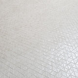 M50007 Modern Cream off white geometric square triangle tiles line textured Wallpaper