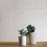 M50047 Modern Wallpaper beige pearl cream faux fabric plain stria lines textured rolls