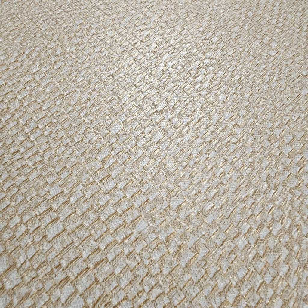 Z3443 Modern ivory off white gold Metallic faux woven fabric textured ...