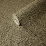 Z38012 Modern lines bronze brown gold metallic faux Knit fabric textured Wallpaper roll