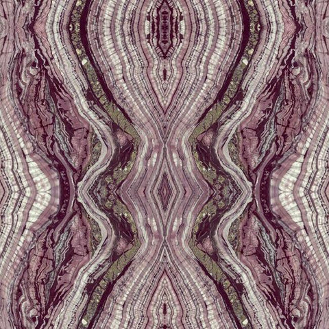 OG0556 York Kaleidoscope Purple Stone Metallic Wallpaper